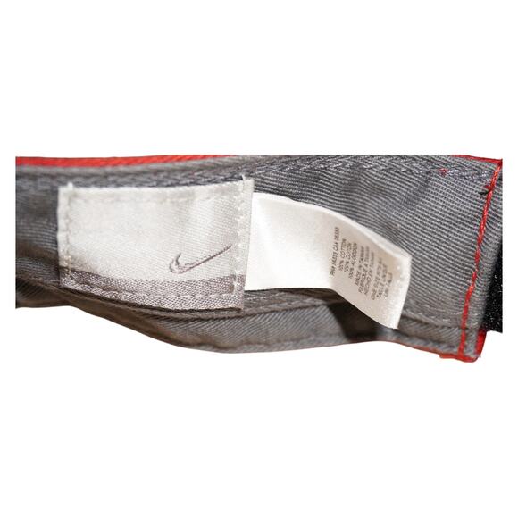 Nike Red Swoosh Visor Just Do It Strapback Golf Tennis Running Sports Hat Cap - Picture 7 of 8